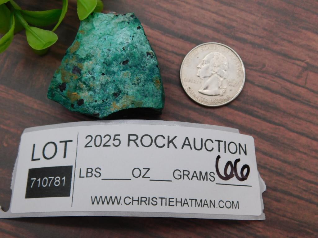 Malachite Rock Stone Lapidary Specimen - 3