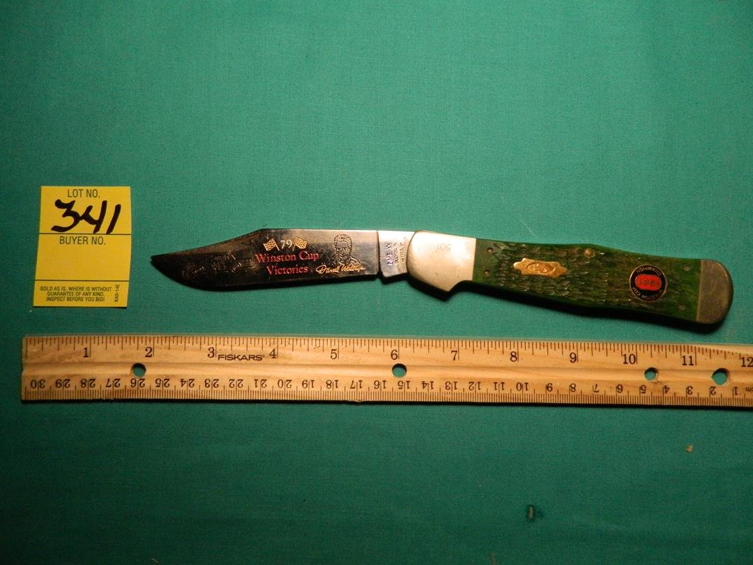 Darrell Waltrip Case Knife Nascar: For Details and Measurements, See Photos.