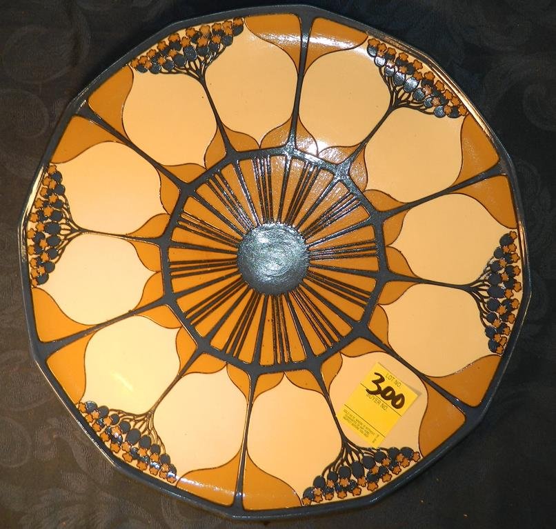 METTLACH VILLEROY BACH PLATTER 15" GERMANY: See photos for measurements and descriptions.