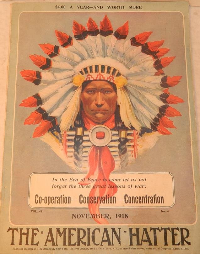 Ephemera 1918 "the American Hatter" Catalog