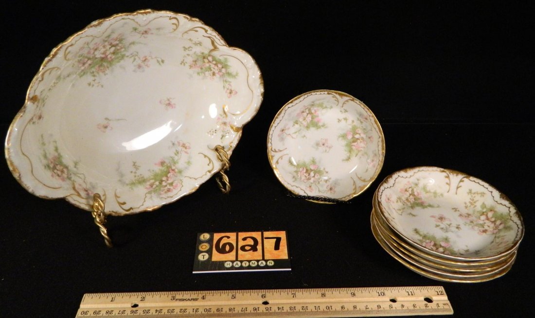 THEODORE HAVILAND LIMOGES FRANCE MEMPHIS QUEENSWARE: See Photos for measurements and condition.