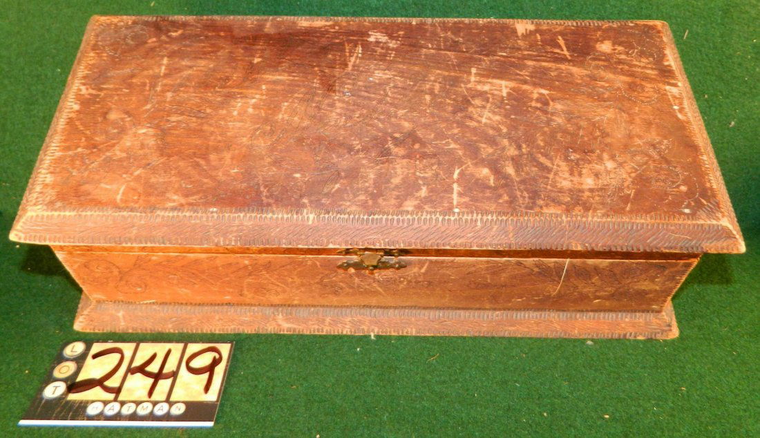 PYROGRAPHY HANDMADE NECK TIE BOX FRED (1 of 5)