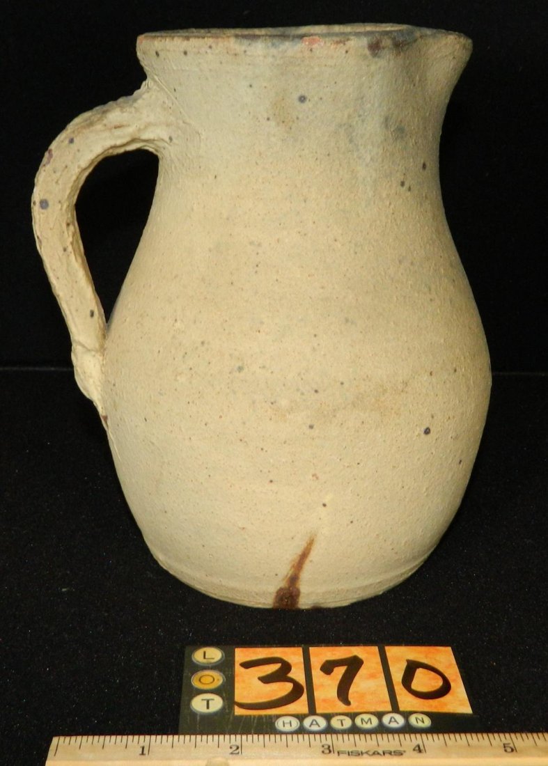 E MEADERS 1984 FOLK ART Pitcher RARE Unglazed Piece (1 of 5)