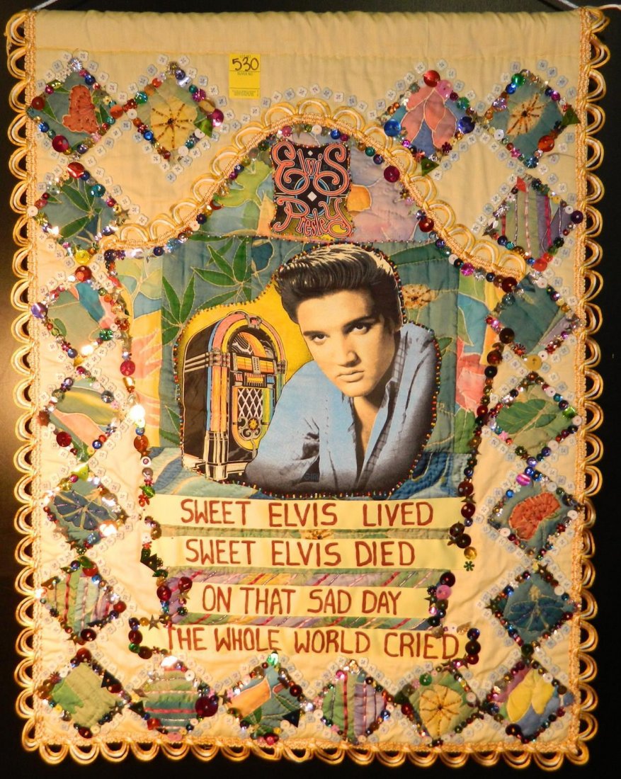 "SWEET ELVIS" ELAYNE GOODMAN FOLK ART HAND SEWN TRIBUTE (1 of 4)