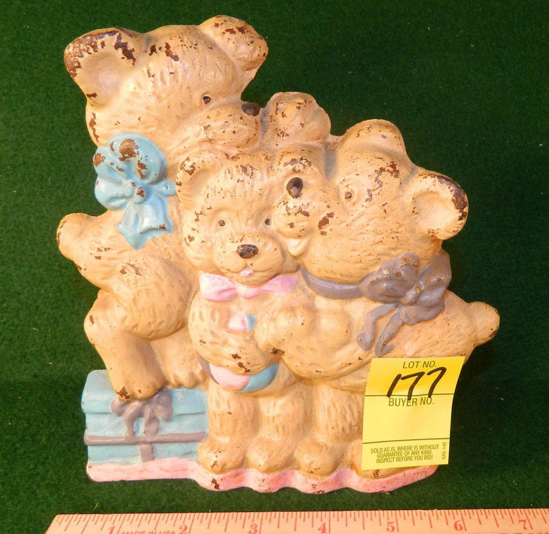 VINTAGE DOOR STOP TEDDY BEAR (1 of 1)