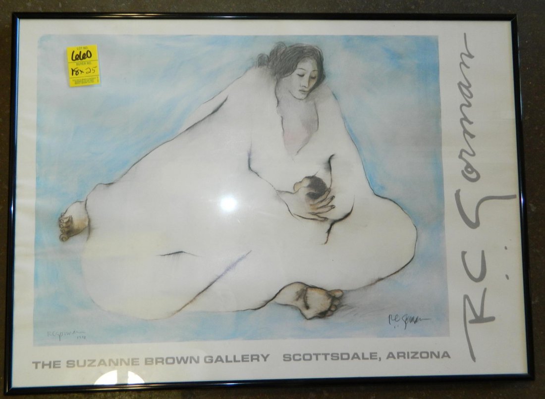 R C GORMAN 1978 SIGNED PICTURE PRINT ARTWORK (1 of 3)