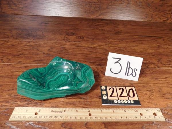 3 POUNDS MALACHITE ROCK LAPIDARY SPECIMEN STONE (1 of 3)