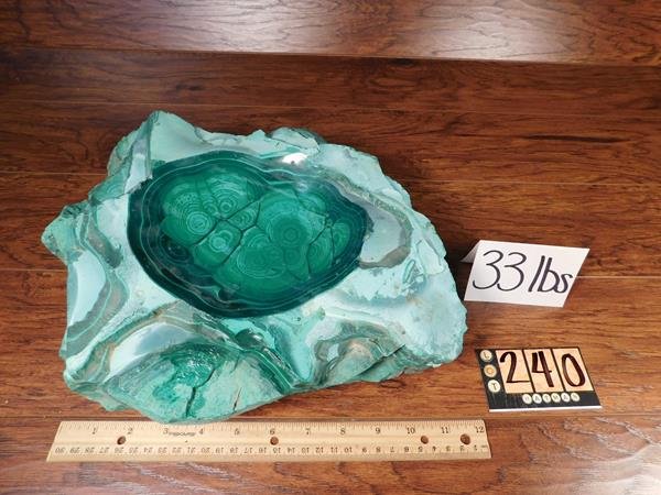 33 POUNDS MALACHITE ROCK LAPIDARY SPECIMEN STONE (1 of 3)