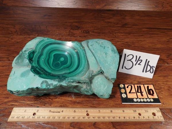 13 1/2 POUNDS MALACHITE ROCK LAPIDARY SPECIMEN STONE (1 of 4)