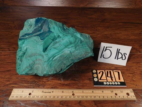 15 POUNDS MALACHITE ROCK LAPIDARY SPECIMEN STONE (1 of 4)