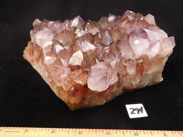 AMETHYST QUARTZ CRYSTAL ROCK STONE CLUSTER GEODE (1 of 5)