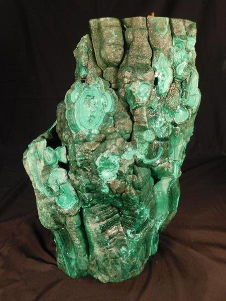 MONUMENTAL 16" MALACHITE 62 LB CHRYSOCOLLA (1 of 10)