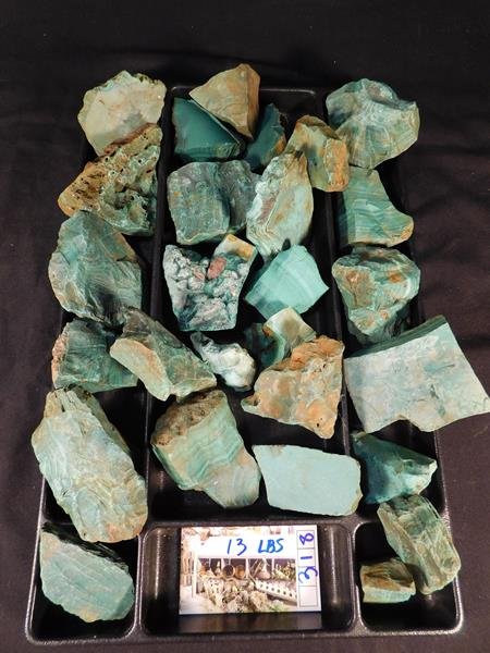 13 LBS MALACHITE CHRYSOCOLLA ROUGH ROCKS STONES GEM (1 of 1)
