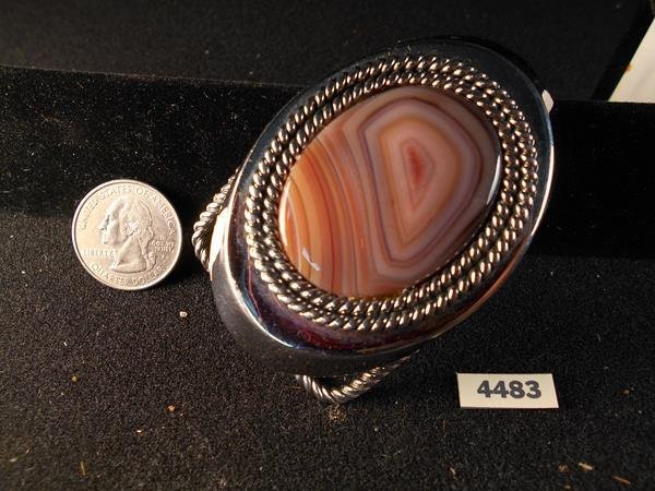 VINTAGE STONE BELT BUCKLE (1 of 2)