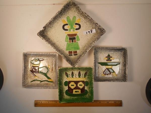 FOUR PIECES OF ART POTTERY BY ARTIST VALENTY ZAHAREK (1 of 3)