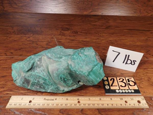 7 POUNDS MALACHITE ROCK LAPIDARY SPECIMEN STONE (1 of 4)