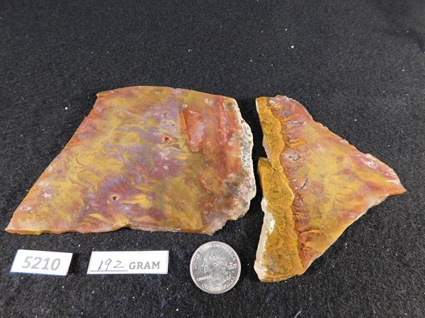 SLAB STONE MINERAL LAPIDARY SPECIMEN (1 of 2)