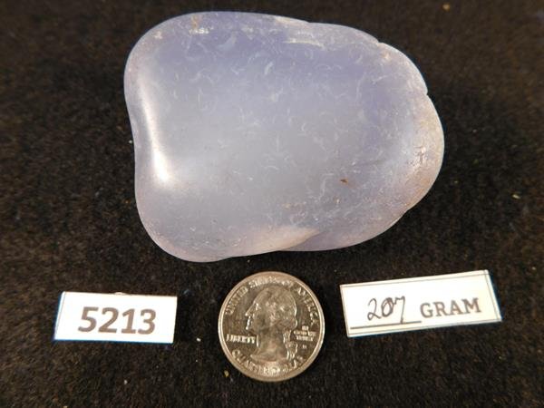 BLUE AGATE ROCK STONE SPECIMEN LAPIDARY (1 of 1)
