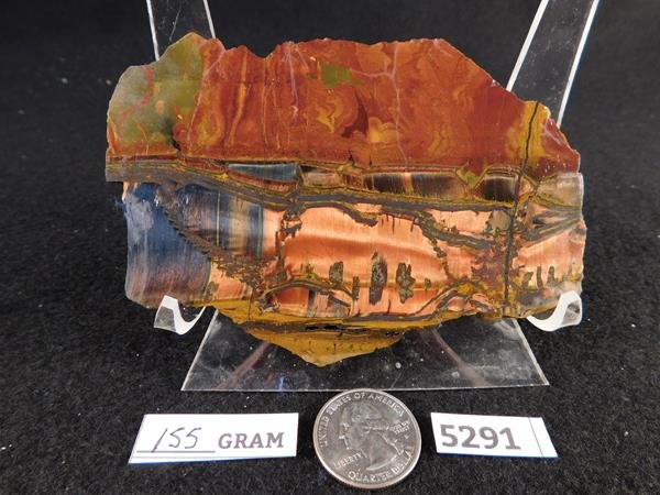 SLAB STONE MINERAL LAPIDARY SPECIMEN (1 of 2)