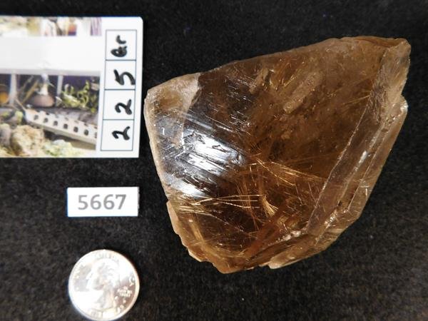 RUTILATED QUARTZ 225 GRAMS  ROCK STONE SPECIMEN (1 of 1)