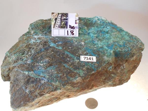 CHRYSOCOLLA ROCK STONE SPECIMEN LAPIDARY (1 of 2)