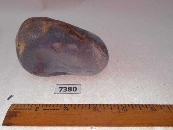 BLUE CHALCEDONY AGATE NODULE ROCK STONE SPECIMEN (1 of 2)