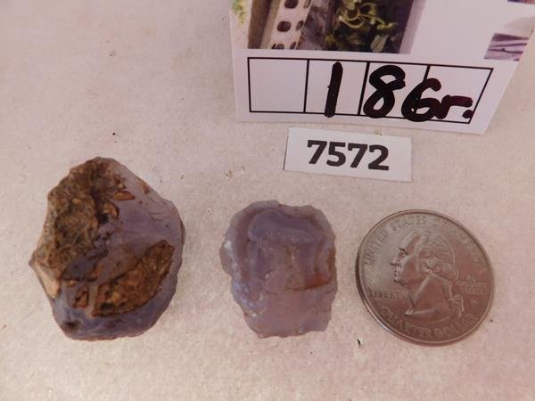 ELLENSBURG BLUE AGATES RARE 18 GRAMS: Thank you for attending HATMAN AUCTIONS! This is one of a series of auctions where we are selling one of the largest collections of rocks in the United States. Please see photos for measurements and d
