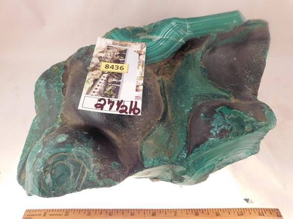 MALACHITE ROCK STONE SPECIMEN LAPIDARY  27.5 LBS (1 of 7)