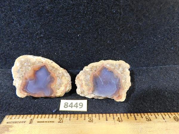 GEODE ROCK STONE LAPIDARY SPECIMEN: Thank you for attending HATMAN AUCTIONS! This is one of a series of auctions where we are selling one of the largest collections of rocks in the United States. Please see photos for measurements and d