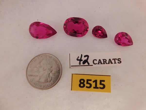 GEMS CUT FACETED LOOSE STONES  RUBY RUBIES (1 of 1)