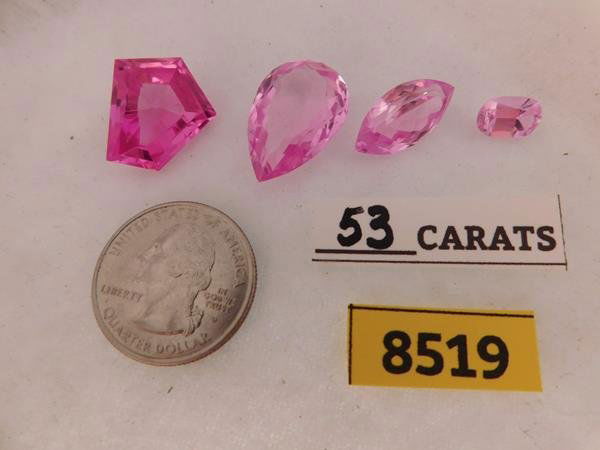 GEMS CUT FACETED LOOSE STONES PINK TOPAZ (1 of 1)