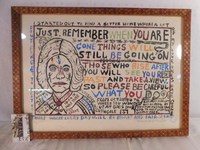 HOWARD FINSTER PRINT SIGNED LIMITED "JUST REMEMBER" (1 of 3)