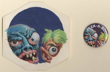 1966 "Ugly Buttons" Original Artwork: Important Notice: Please note that the format of this auction differs from a traditional eBay Live auction in that only absentee bids are accepted. There is no live "bidding on the close" in which