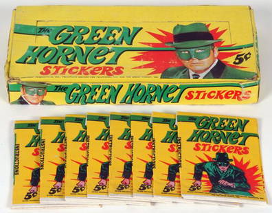 1966 Topps Green Hornet Unopened Box: Important Notice: Please note that the format of this auction differs from a traditional eBay Live auction in that only absentee bids are accepted. There is no live "bidding on the close" in which