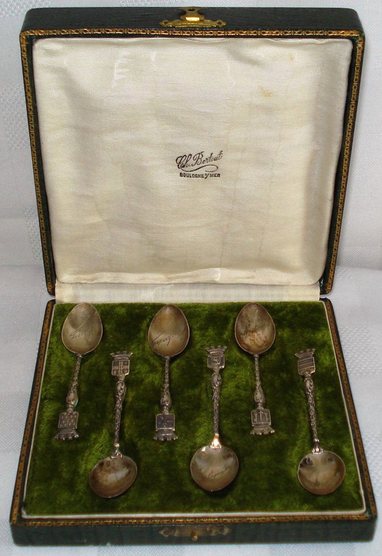 set of 6 silver spoons (France) (1 of 8)