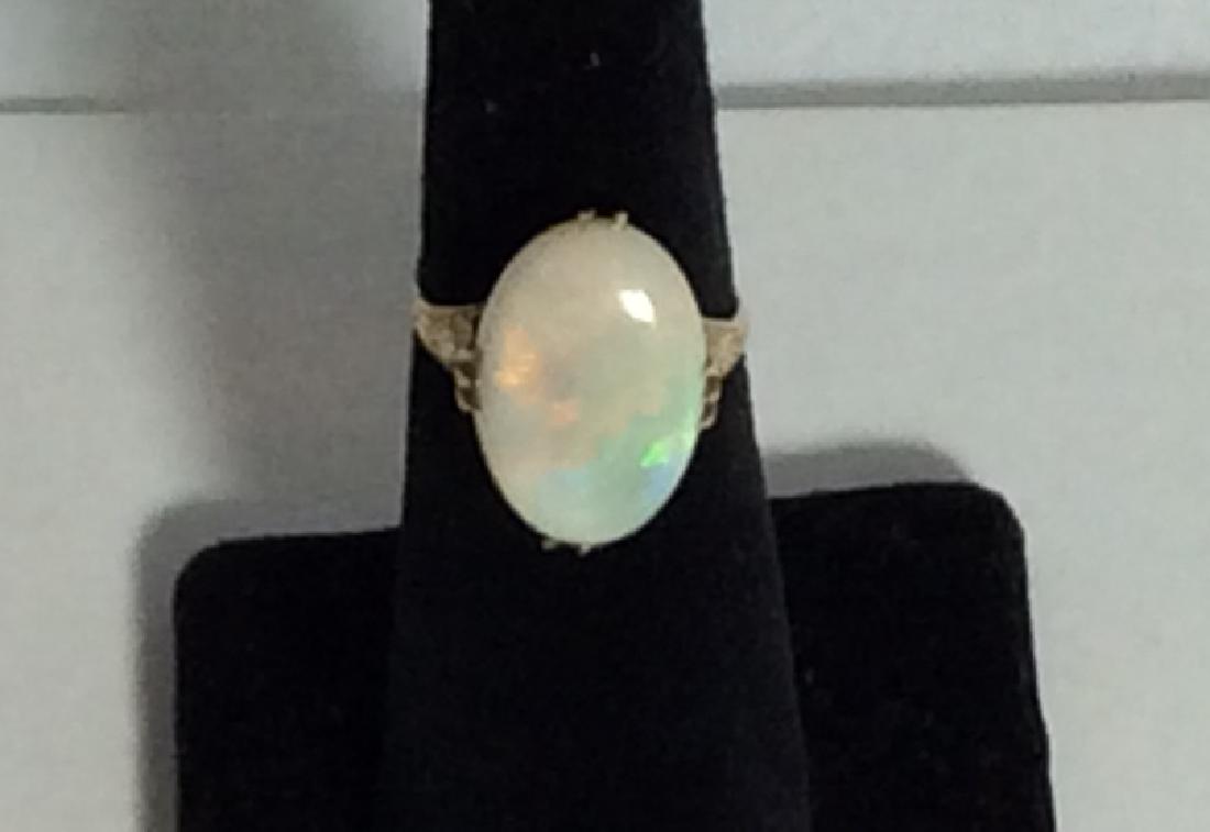 14kt Yellow Gold w/ Victorian Opal Ring (1 of 4)