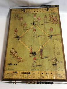 Early Wooden Baseball Game: 10.5' by 15' by 2'