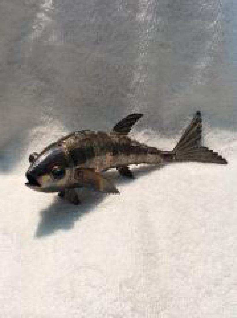 Silver Flexible Fish Desk Ornament with Semiprecious (1 of 2)