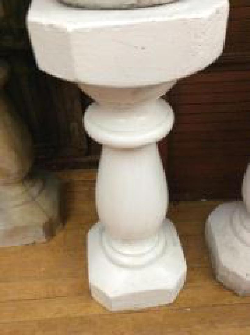 Concrete Pedestal Painted White 28" tall (1 of 1)