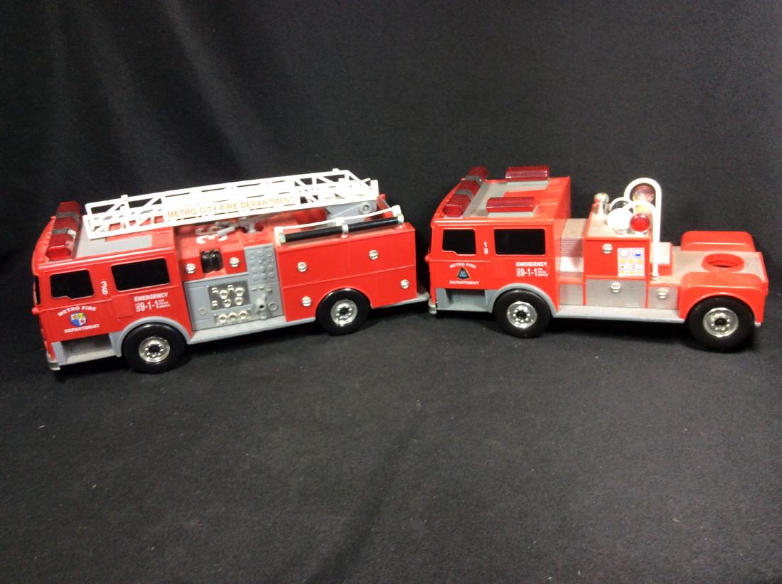metro city fire department toy truck