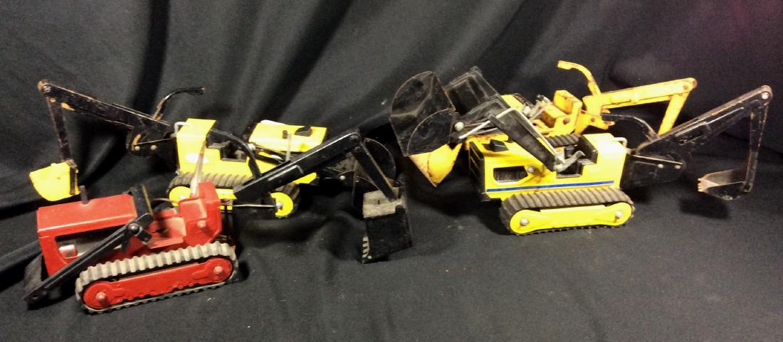 4 Backhoes- 3 are Tonka: .