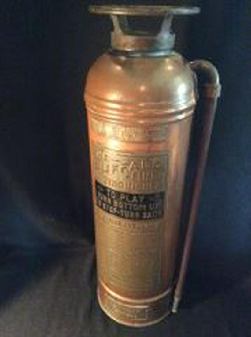 Buffalo Fire Extinguisher - Brass NY Central RR 2 feet (1 of 7)