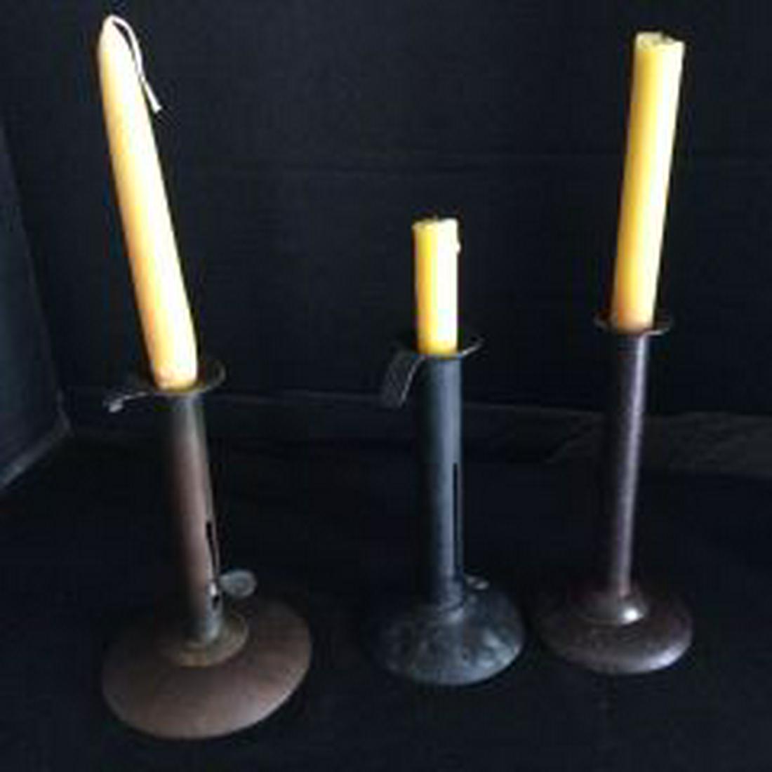 4 Primitive Candle Holders (1 of 5)