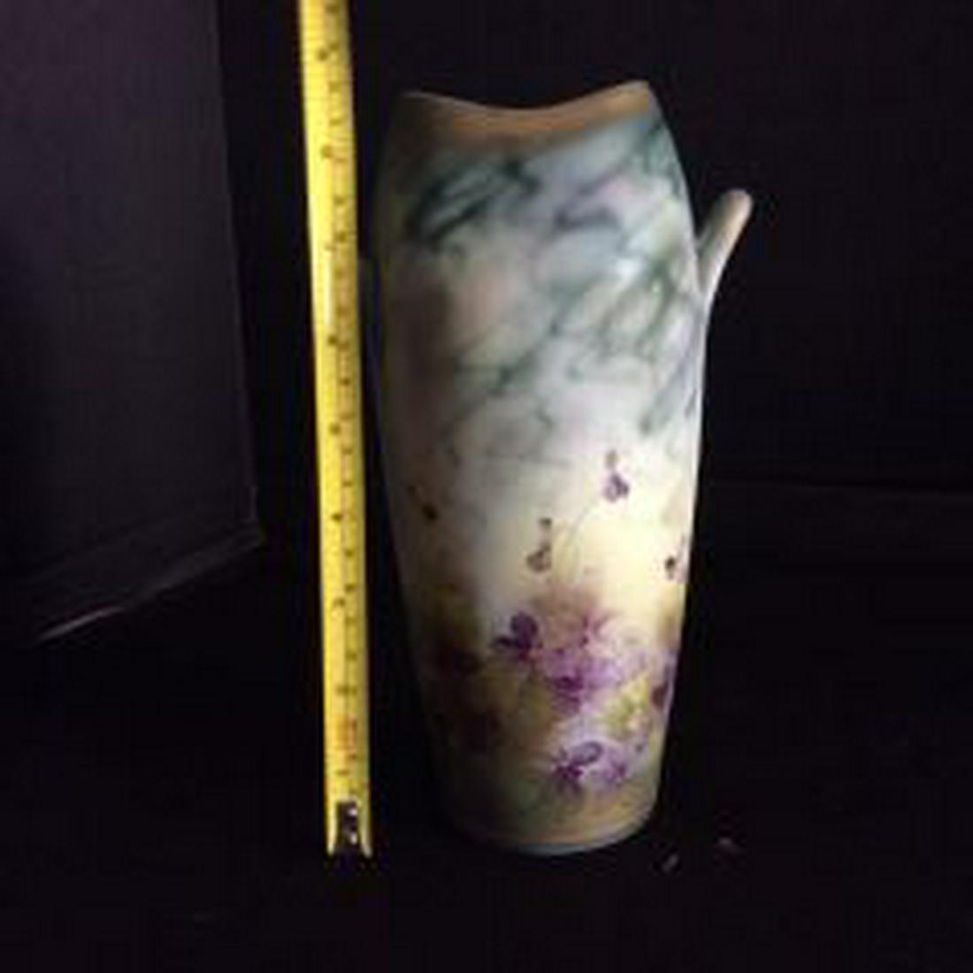 Nippon- Early Hand Painted Vase measures 9": measures 9"