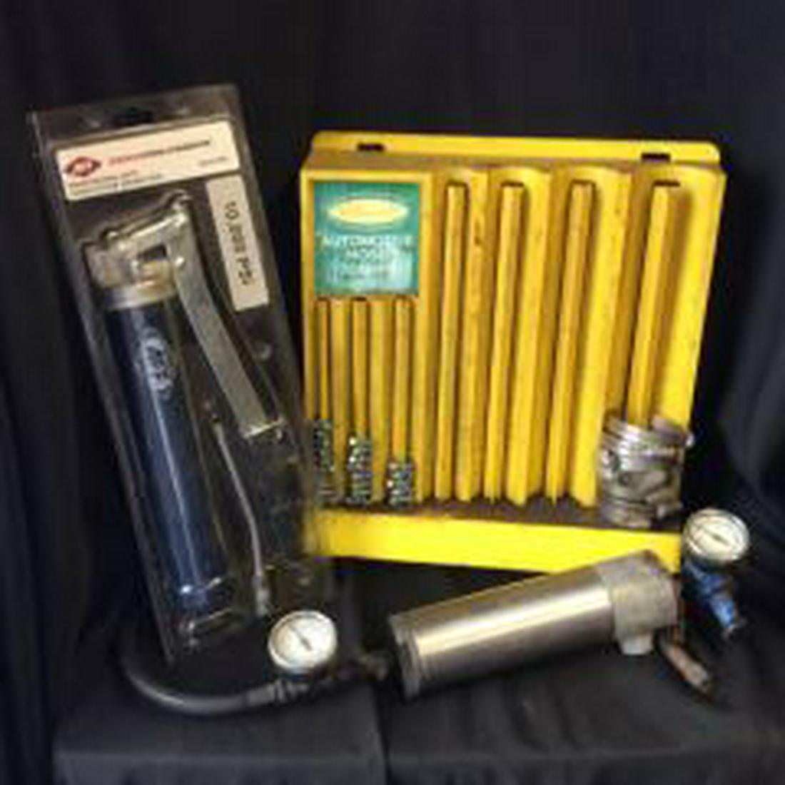 Automotive Hose Clamps,Grease Gun & Pressure Gauge: .
