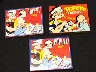 Popeye Paints & Crayons Tins (1 of 4)