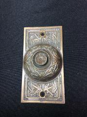 Victorian Eastlake Pattern Doorbell- Brass 100 years: 100 years old plus in age. Adds to the decor of any home.