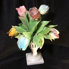 Capodimonte Flower Bouquet measures 10.5" x 9" (1 of 7)