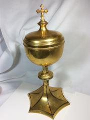 Chalice from Catholic Mass measures 13" x 6": measures 13" x 6"