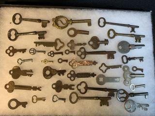 Early Key Collection Keys for doors, clocks , cabinets (1 of 2)